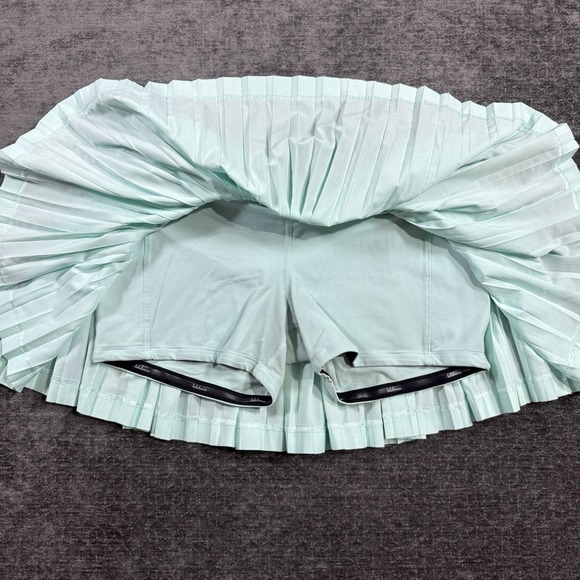 Lululemon Pleat To Street Skirt Women's 8 Tranquil Blue Green Ace Spot Skort - Picture 6 of 13